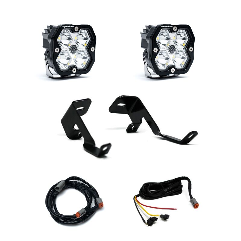 Ford F-150 Sport Lights - A-Pillar - Baja Designs - Squadron Sport 2.0 - Clear - `15-`20